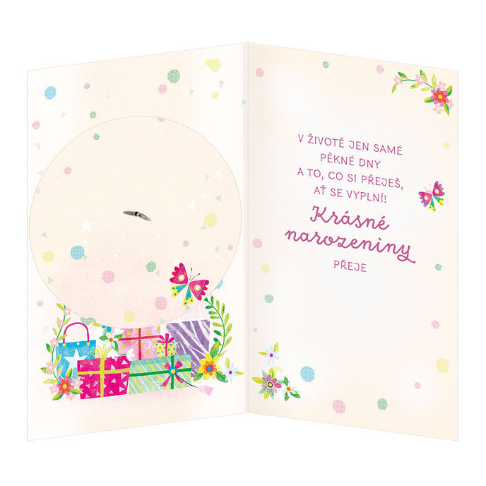 15-6509 Blahopřání gratulační otočník CZ