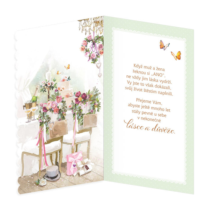 13-6123 Blahopřání svatební CZ - výročí