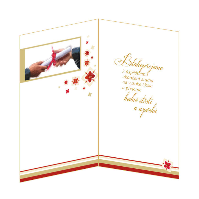 18-663 Blahopřání k ukončení studia