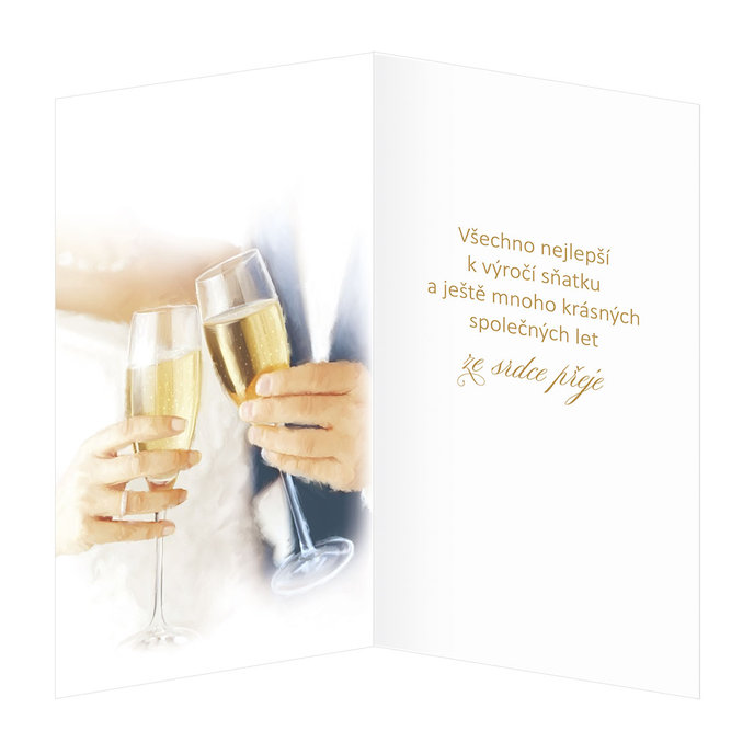 13-6137 Wedding greeting card CZ