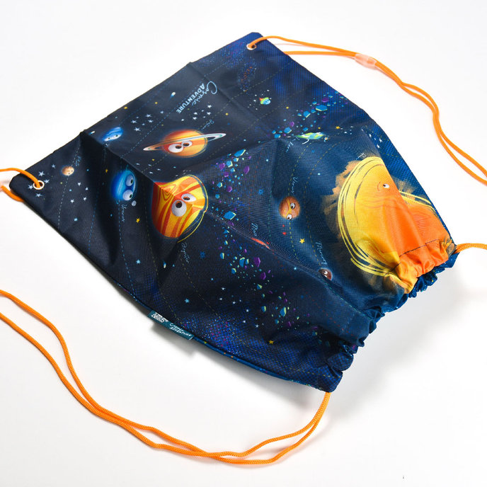 1830-0428 Sáček na přezůvky / sportovní potřeby Cosmic adventure
