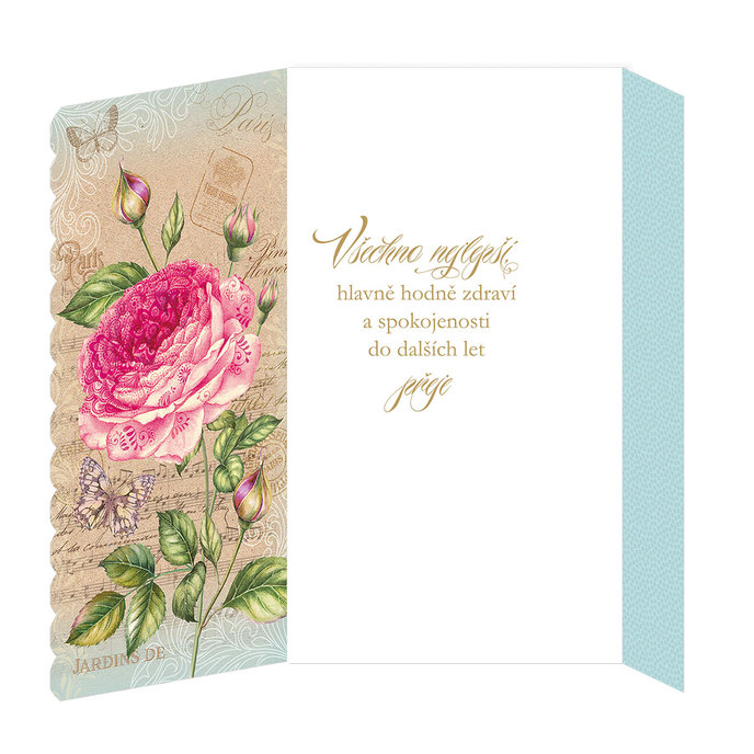 15-6527 Blahoprajná karta gratulační CZ/65