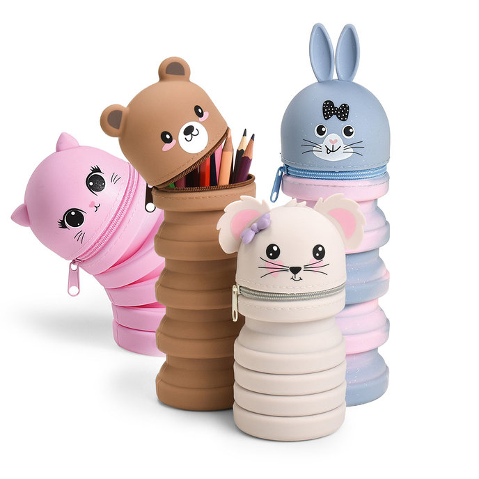 1870-8003 Silikonový penál, mix 8 ks