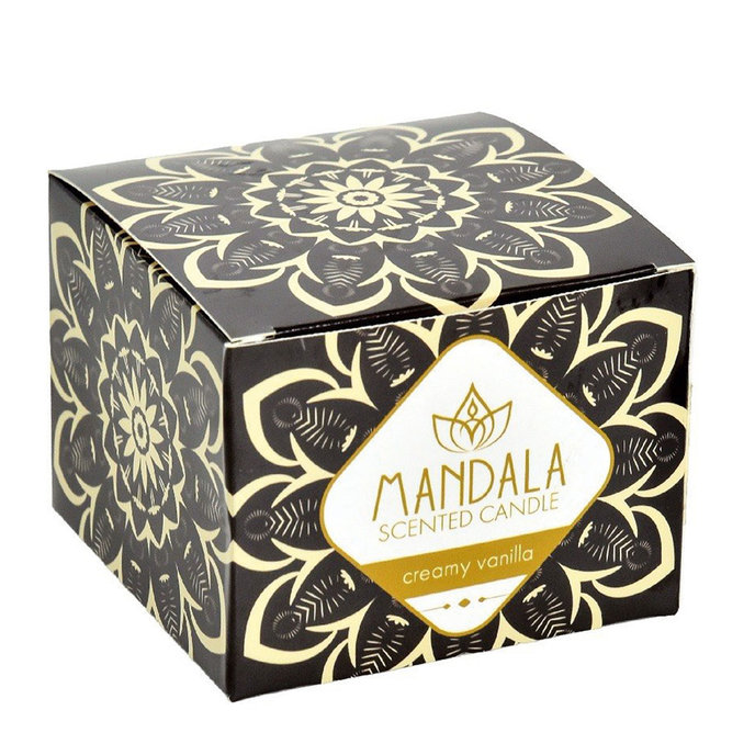 2358-0024 Mandalová svíčka - KRÉMOVÁ VANILKA