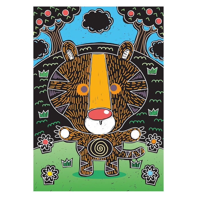 1936-0005 Kreativní sada - Škrabací obrázky