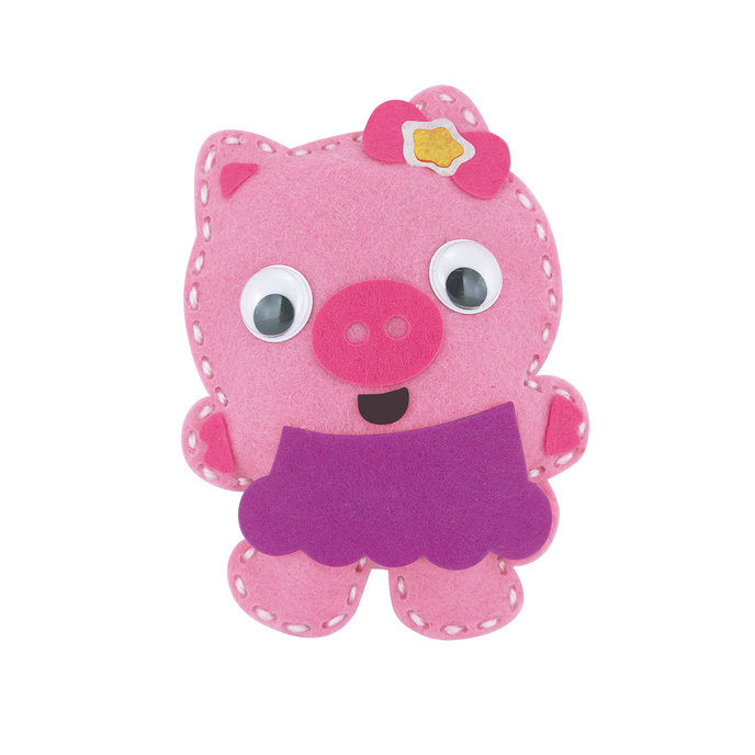 1911-0012 Kreativní sada - šijeme plstěné zvířátko