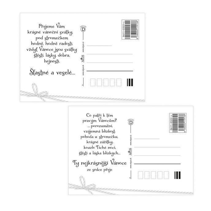 0611-0322c Pohlednice vánoční CZ