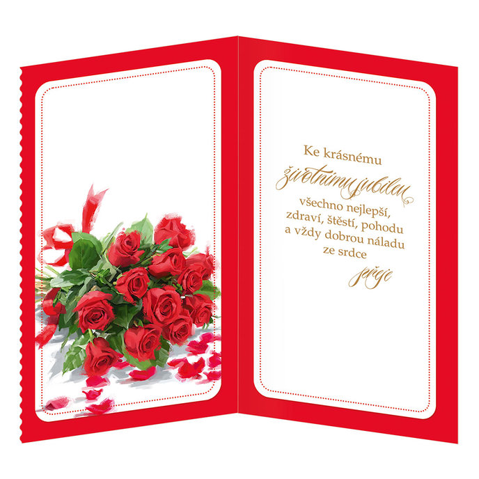 15-6565 Blahopřání gratulační  CZ/80
