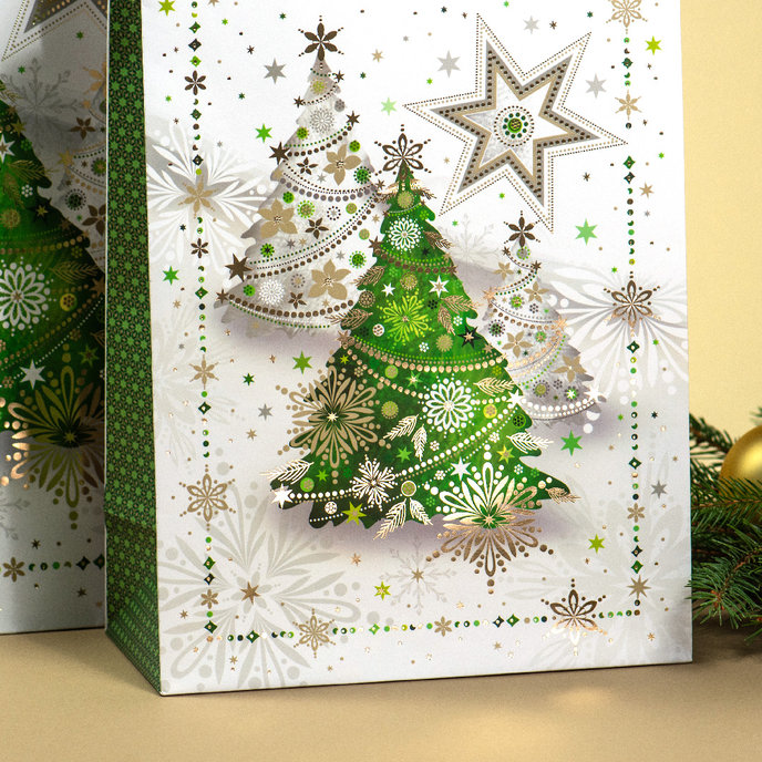 0889-0160 Dárková taška vánoční LUX