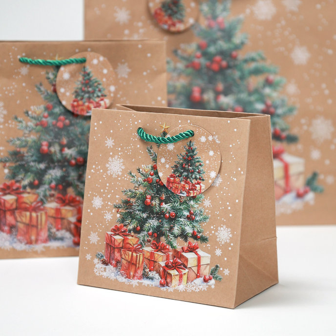 0845-0011 Dárková taška vánoční SQUARE