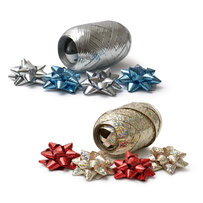 2020-0006 Rozeta pr.40mm 4ks, stuha 5mmx20m 1ks