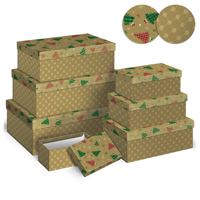 2500-1178 Dárková krabice, set 7 ks