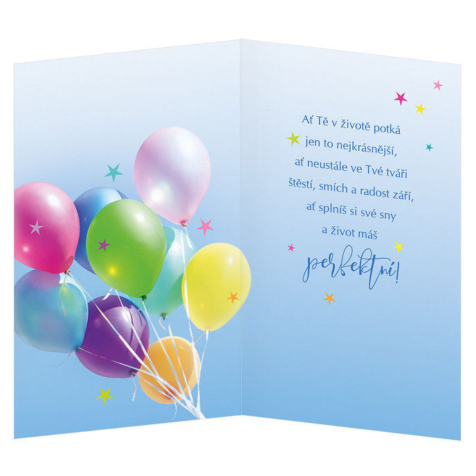 15-6543 Blahoprajná karta gratulační CZ