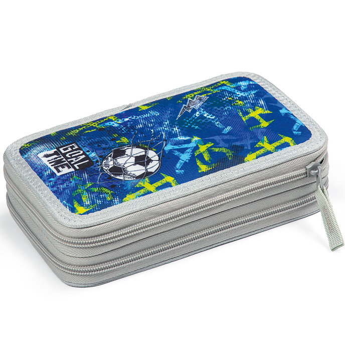 1866-0413 Penál s náplní dvoupatrový GOAL TIME