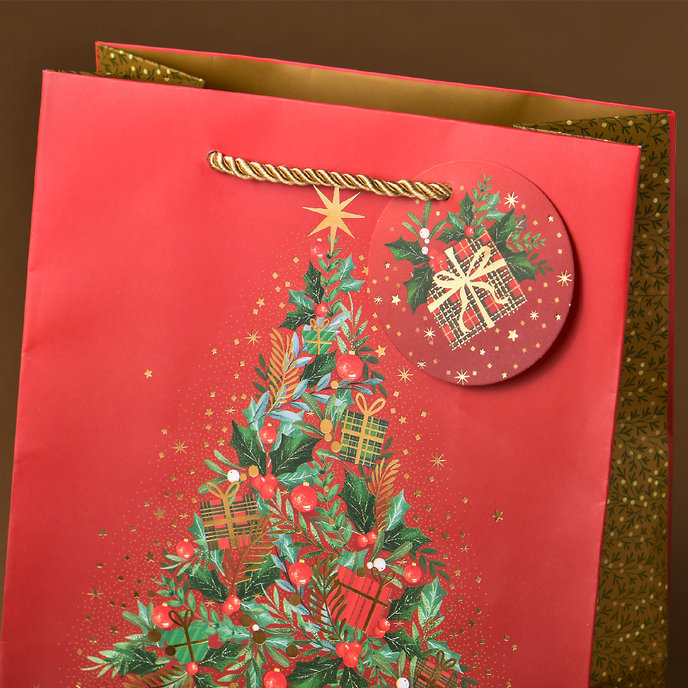 0849-0169 H Dárková taška vánoční LUX