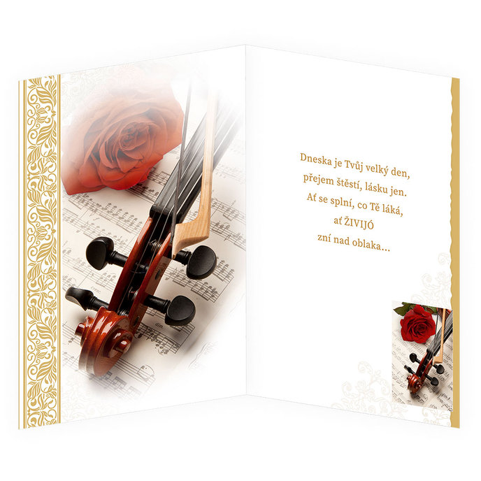 75-8024 Přání gratulační hudební CZ