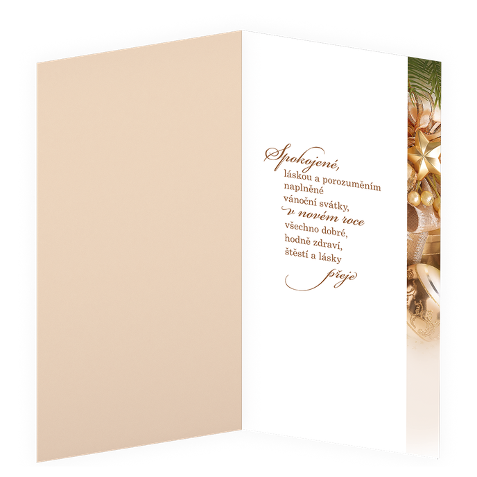 81-614 Vánoční přání se zátiším