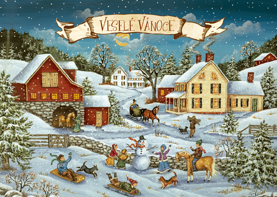 71-9007c Vánoční přání 3D CZ