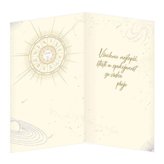 15-6493 Blahopřání gratulační zvěrokruh CZ RYBY