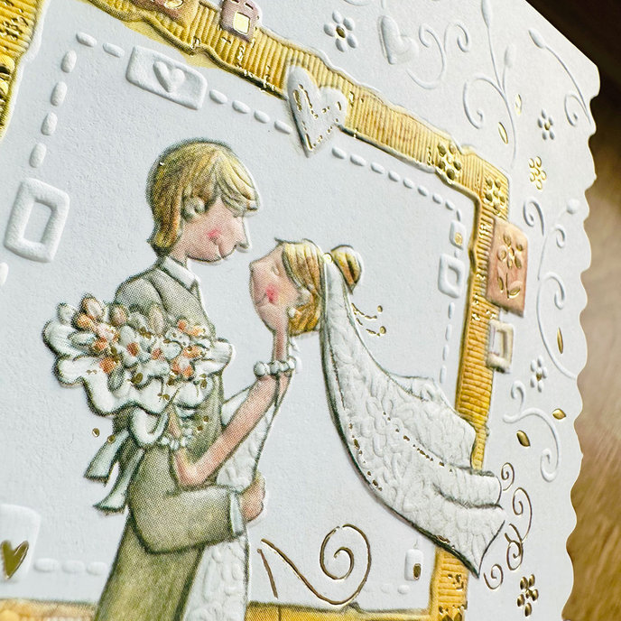 13-6163 Wedding greeting card with money flap CZ