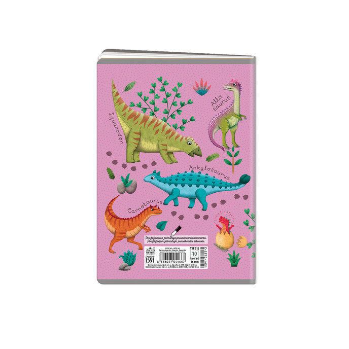 1591-0425-2 Sešit A5, 10 listů, TYP 512 Roaaar!