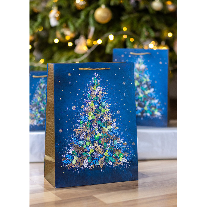 0859-0156 Dárková taška vánoční LUX