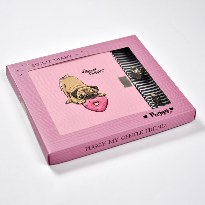 1442-0361 Zápisník se zámkem Puggy