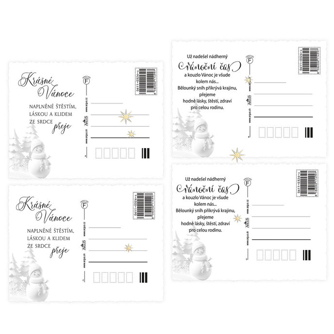 0611-0326c Pohlednice vánoční CZ