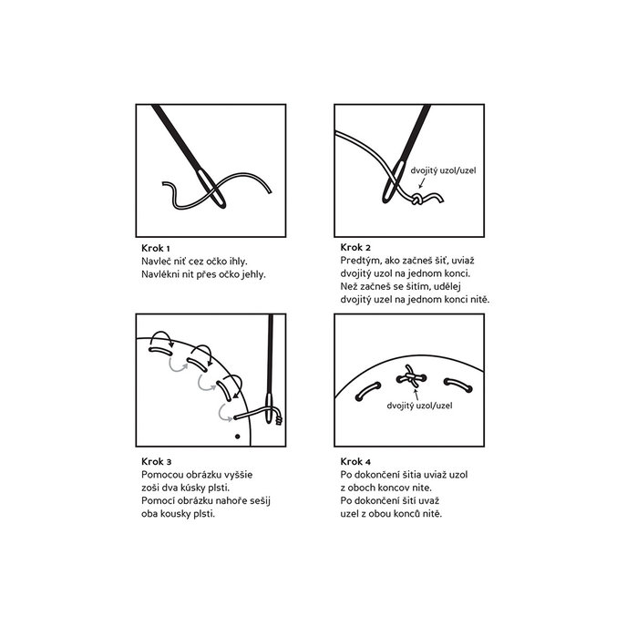 1928-0001 Kreativní sada  - šijeme dřevěnou dekoraci