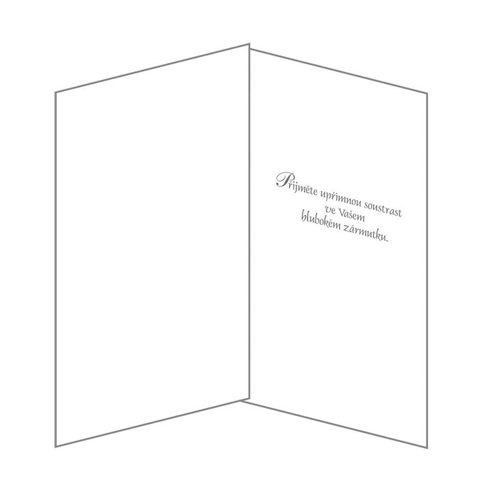 14-028 Condolences card CZ