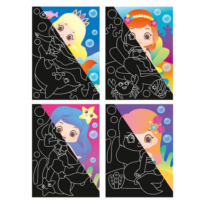 1936-0006 Kreativní sada - Škrabací obrázky