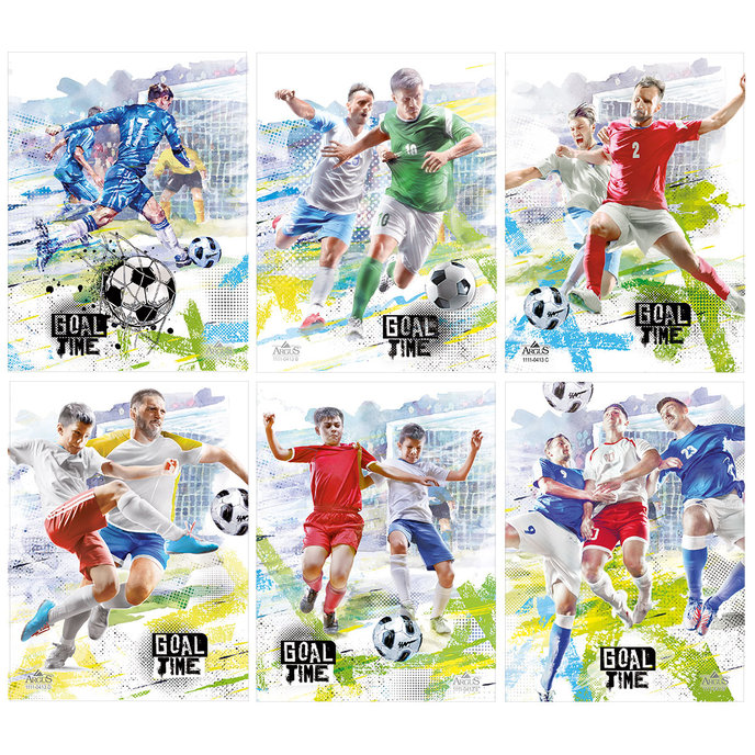 1111-0413 Trhací zápisník 9x12cm GOAL TIME