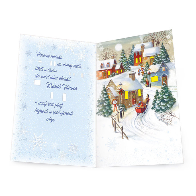 71-8021 Vánoční přání hudební CZ