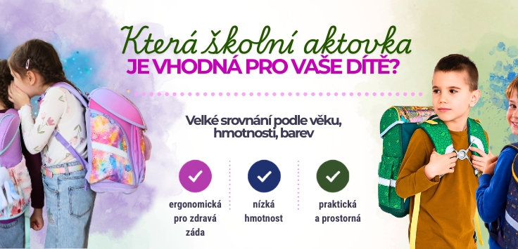 Která školní aktovka je vhodná pro vaše dítě? Velké srovnání podle věku, hmotnosti a potřeb