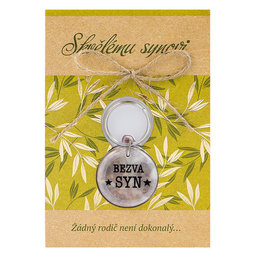 2322-0050 Greeting card with keyring