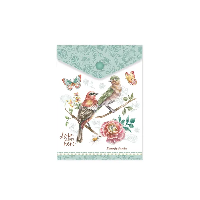 1644-0410 Plastic envelope A6 Butterfly garden
