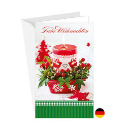 11-6197 Christmas greeting card DE