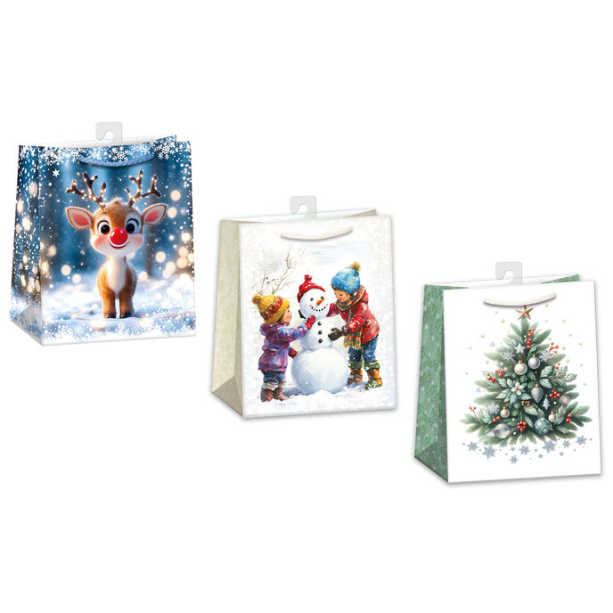 0843-0006 H Dárková taška vánoční, mix