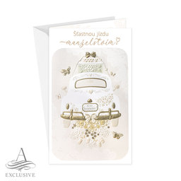 13-6150 Wedding greeting card with money flap CZ