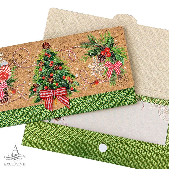 81-6036 Obálka s kartičkou, vánoční