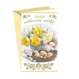 12-6013 Easter greeting card CZ