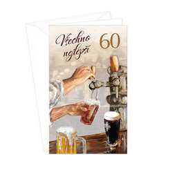 15-6386 Blahopřání gratulační  CZ/60