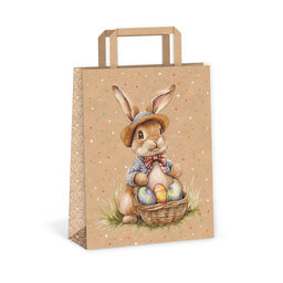 2029-2008 Easter gift bag - KRAFT 22x29x11 cm