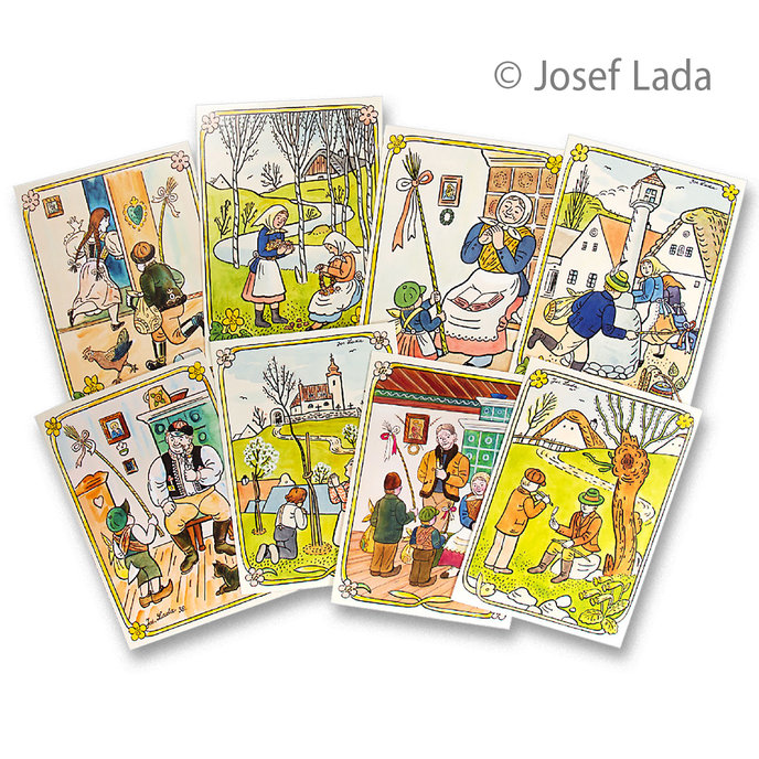 0612-0284 Pohlednice LADA velikonoční