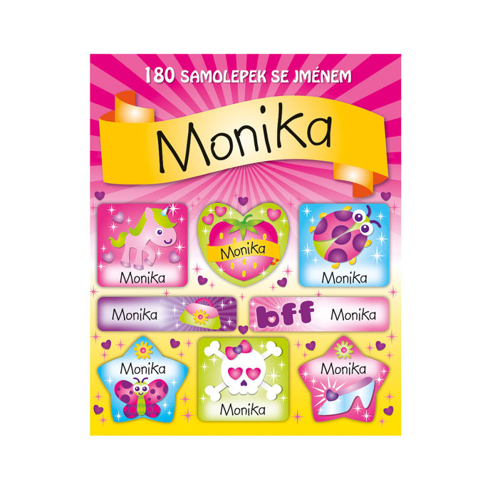 1114-0137 Trhací blok se samolepkami - 15 listů, Monika