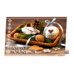 71-9008c Christmas greeting card 3D CZ