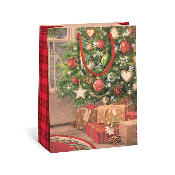 0854-0055 Dárková taška vánoční NATUR