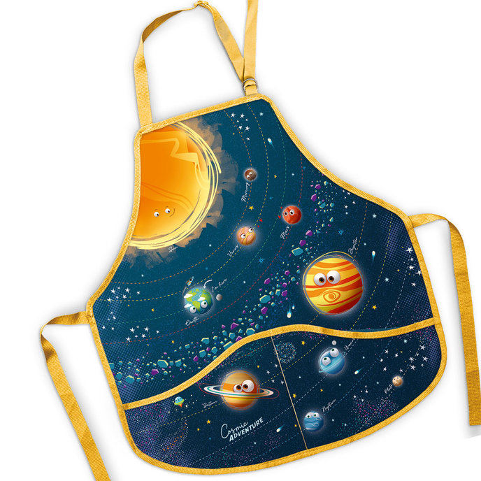 1838-0428 Dětská zástěra Cosmic adventure