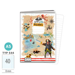 1592-0363 Sešit A5, 40 listů, TYP 544 Let’s be Pirates