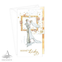 13-6163 Wedding greeting card with money flap CZ